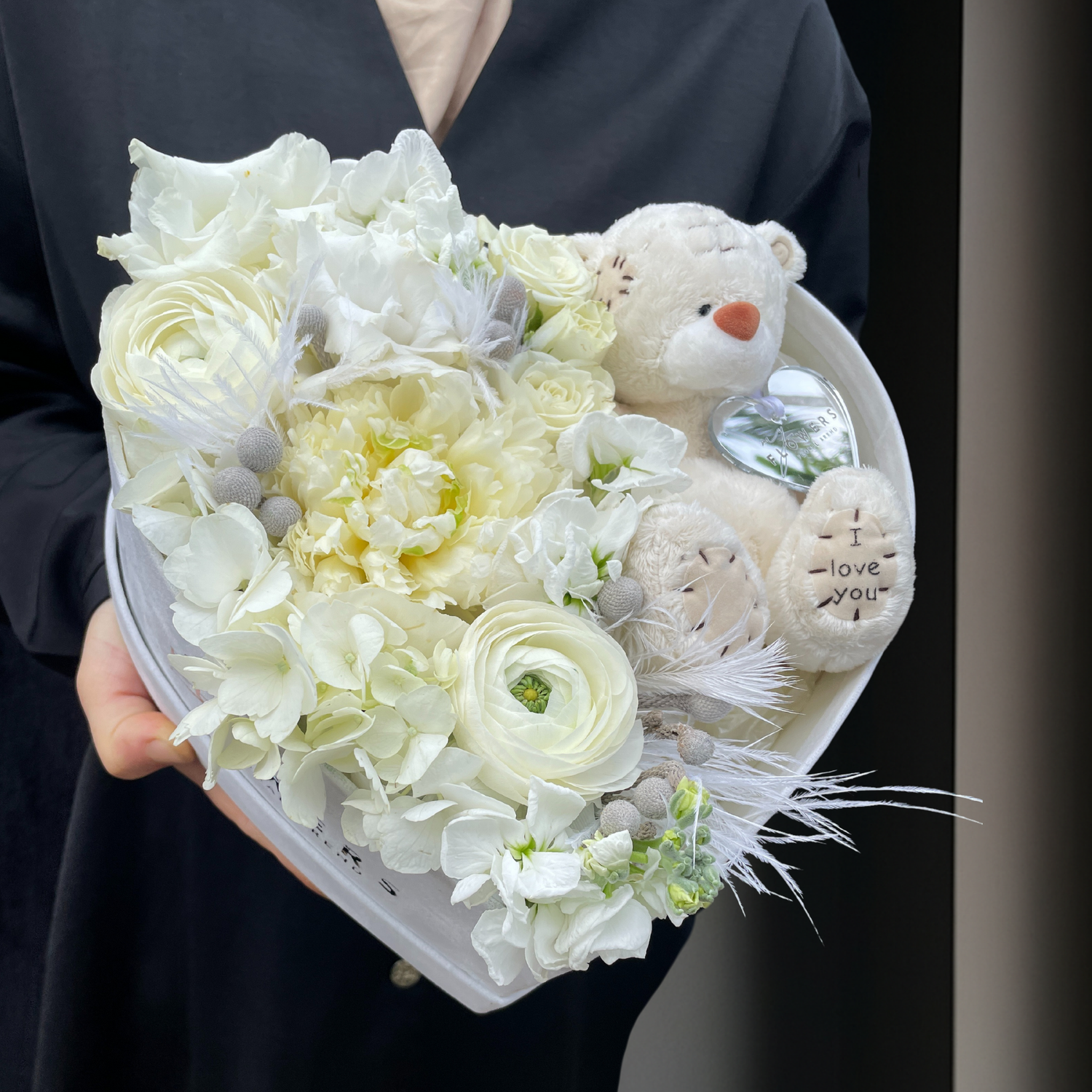 Сердечко з медведиком Тедді