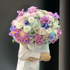 Лавандовые Цветы в коробке