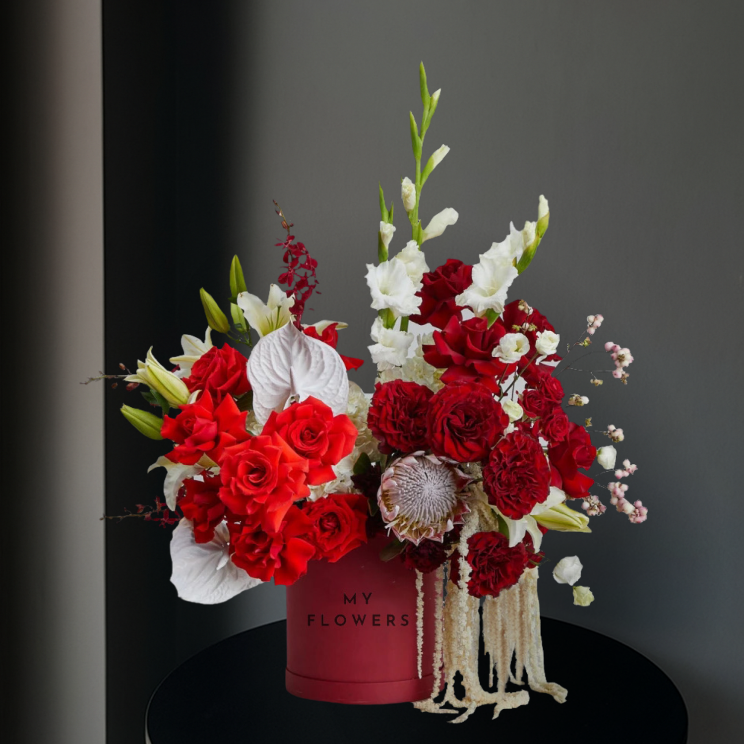 Цветы в коробке